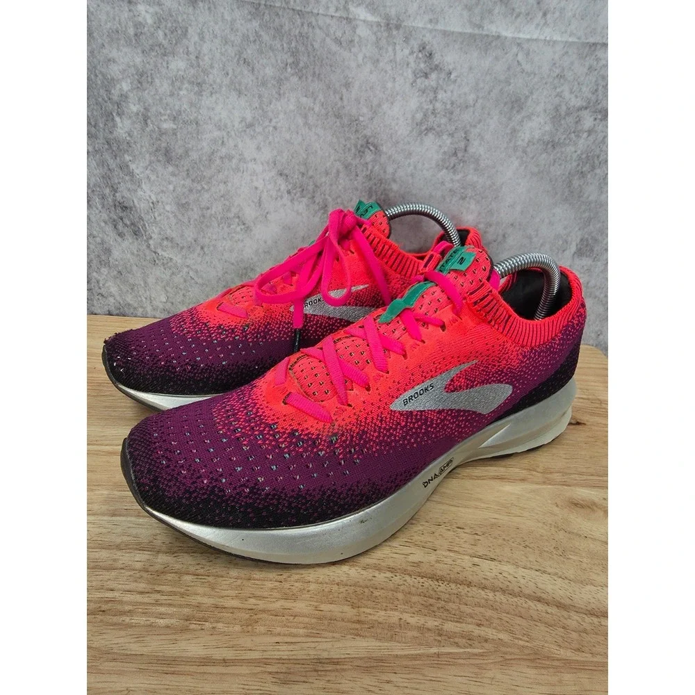 Brooks Levitate 2 Running Shoes Womens 10 B Pink Purple Sneakers 1202791B676